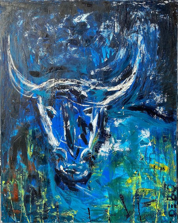 The Bull in Blue